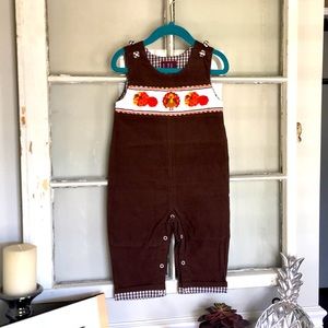 🍁Thanksgiving Overall set, size 12-18 months 🍁